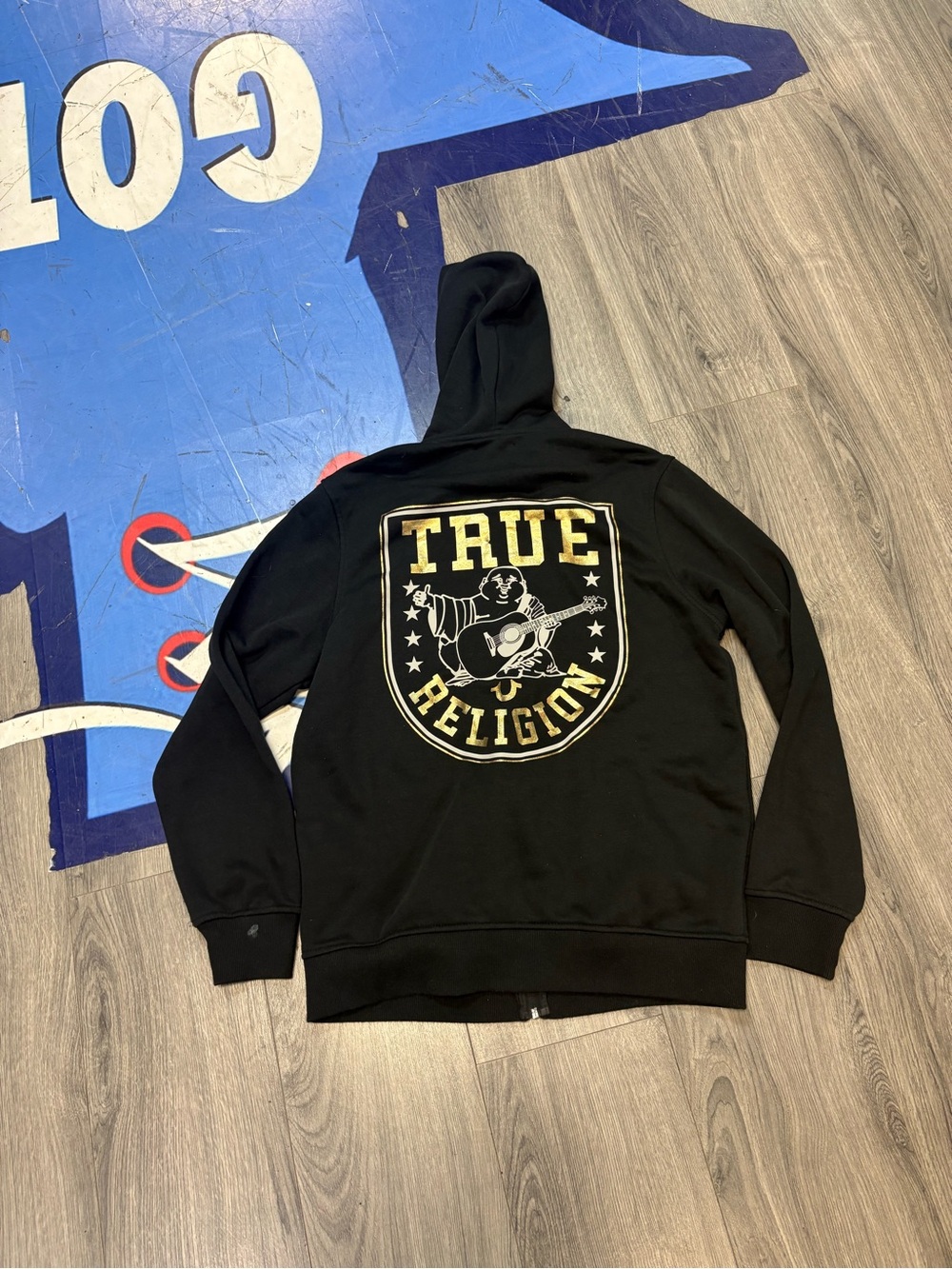True Religion Black Pullover Hoodie
